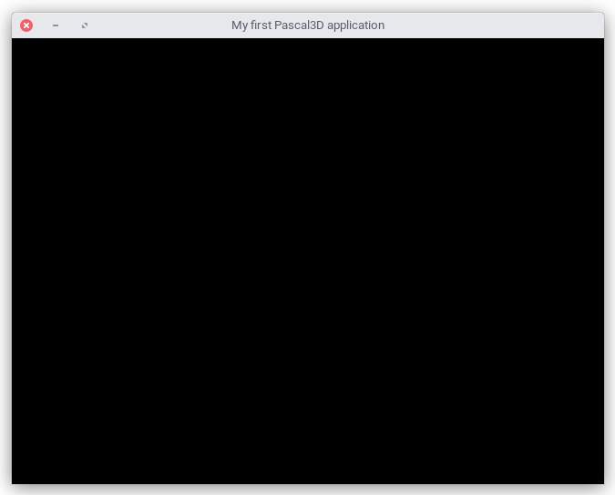 A minimal Pascal3D application